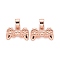 Rack Plating Real 18K Gold Plated Brass Pendants, with Jump Rings, Long-Lasting Plated, Lead Free & Cadmium Free, Game Controller/Gamepad, Rose Gold, 10x16x3mm, Hole: 5.5x3mm