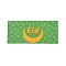 Paper Envelopes, Rectangle with Eid Mubarak Word, Lime Green, 13x18x0.05cm, Usable: 80x180mm, 6pcs/bag