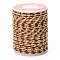 4-Ply Polycotton Cord Metallic Cord, Handmade Macrame Cotton Rope, for String Wall Hangings Plant Hanger, DIY Craft String Knitting, BurlyWood, 1.5mm, about 4.3 yards(4m)/roll