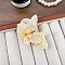 Acrylic Cartoon Dog Alligator Hair Clip, Light Yellow, 55x50mm