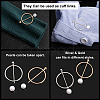 12Pcs 2 Colors Alloy with ABS Buckles JEWB-AR0001-05-5