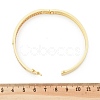 Brass Micro Pave Clear Cubic Zirconia Hinged Bangles for Women BJEW-K274-11G-5