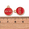 Alloy Enamel Charms ENAM-C028-01G-03-3