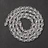 Glass Beads Strands X-GC893Y-14-2