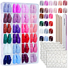 ABS Plastic Pure Color Press On False Nails MRMJ-WH20004-32A-1