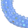 Imitation Jade Electroplate Glass Beads Strands EGLA-A039-J4mm-L04-3