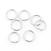 Tarnish Resistant 304 Stainless Steel Open Jump Rings STAS-J013-10xx1.2mm-01-1