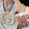 500Pcs 5 Styles Rack Plating Brass Beads KK-BBC0023-24S-5