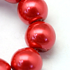 Baking Paint Pearlized Glass Pearl Round Bead Strands HY-Q330-8mm-74-3