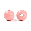 Painted Natural Wood Beads WOOD-A018-16mm-14-2
