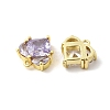 Brass Pave Cubic Zirconia Heart Charms KK-F929-04G-2