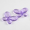 Transparent Acrylic Beads PL947Y-5-1