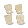 Ash Wood Stud Earring Findings EJEW-N017-011A-1