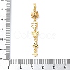 Brass Micro Pave Clear Cubic Zirconia Pendants KK-D101-01B-G-3