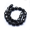 Natural Black Agate Beads Strands G-I245-18-2