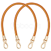 Two Tone Braided Round PU Leather Bag Straps DIY-WH0816-091B-KCG-1