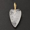 Natural Quartz Crystal Pendants G-C290-01F-1