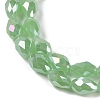 Opaque Solid Color Electroplate Glass Beads Strands EGLA-N013-J10mm-B04-3