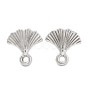 Non-Tarnish 304 Stainless Steel Studs Earring Findings EJEW-H013-15P-1