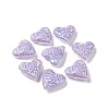 Rainbow Iridescent Plating Acrylic Beads OACR-A010-04B-3