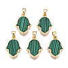 Real 18K Gold Plated Brass Pendants KK-N233-171A-01D-1