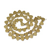 Electroplate Non-magnetic Synthetic Hematite Beads Strands G-T057-13F-2