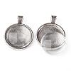 25mm Transparent Clear Domed Glass Cabochon Cover for Alloy Photo Pendant Making TIBEP-X0009-RS-2