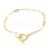 Unisex PVD Vacuum Plating 304 Stainless Steel Paperclip Chain Bracelets BJEW-H541-04A-G-1