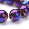 Non-magnetic Synthetic Hematite Beads Strands G-S096-4mm-6-2