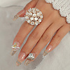 Transparent Resin with Alloy Finger Rings CX4663-1-2