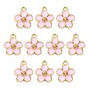 10Pcs Alloy Enamel Pendants FIND-FS0005-32D-1