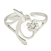 304 Stainless Steel Open Rings RJEW-S237-01P-2