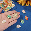 40Pcs 4 Styles Alloy Enamel Connector Charms ENAM-BC0001-08-3
