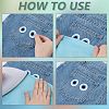 20 Pairs Polyester Cloth Self-adhesive Patches DIY-GA0010-10-4