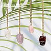 Fingerinspire 12Pcs Natural Gemstone Pendants FIND-FG0001-60-4