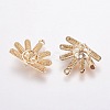 Brass Peg Bails Pendants KK-F803-27G-NF-2