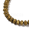 Electroplated Natural Lava Rock Beads Strands G-A234-F02-01D-3
