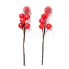 Foam Artificial Christmas Berries with Branch DIY-B019-02B-1