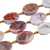Natural Fire Crackle Agate Beads Strands G-P605-L03-01D-2