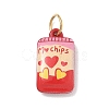 Valentine's Day Spray Painted 304 Stainless Steel Pendants SA-CBA08A6-07D-G-1