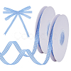 Polyester Tartan Pattern Ribbon OCOR-WH0101-157A-1