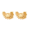 304 Stainless Steel Stud Earrings for Women EJEW-F357-03G-02-2