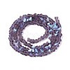 Frosted Transparent Glass Beads Strands GLAA-N054-4mm-12-2