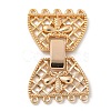 Brass Fold Over Clasps KK-N254-117G-01-1