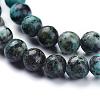 Natural African Turquoise(Jasper) Beads Strands G-D840-90-6mm-6