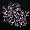 5Pcs Transparent Glass Beads GLAA-PW0001-25R-1