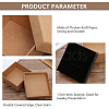 Kraft Paper Cardboard Jewelry Boxes CBOX-BC0001-09-5