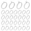 32Pcs 4 Styles 304 Stainless Steel Cuff Ring Components STAS-UN0064-46-1