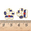 304 Stainless Steel Enamel Pendants X1-STAS-G360-03G-02-3