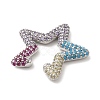 Colorful Rhinestone Star Cuff Earrings EJEW-D059-06P-01-3